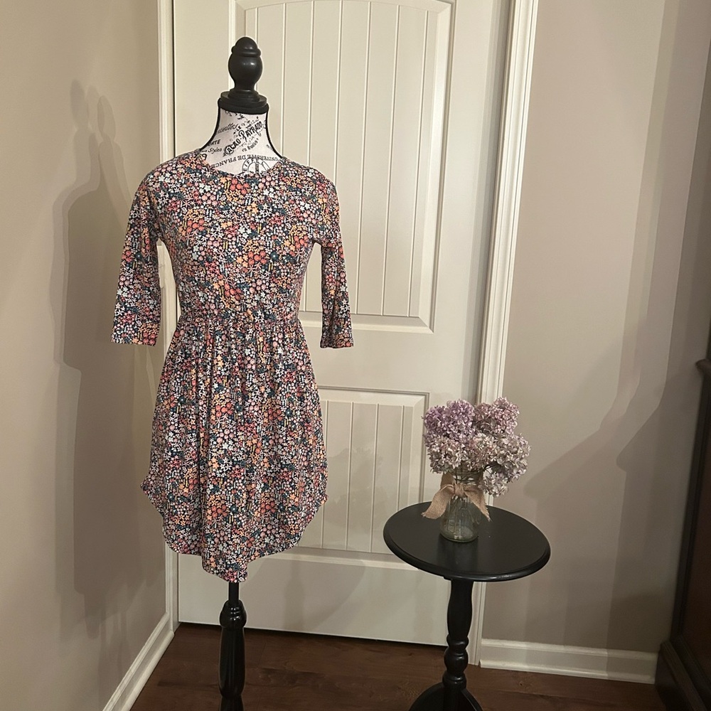 Tea Collection Multicolor Floral Kids Dress